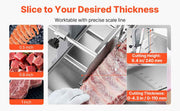 Charger l'image dans la visionneuse de galerie, Amocart Commercial Electric Meat Bandsaw 650W 1800W Stainless Steel Countertop Bone Sawing Machine Frozen Fish Cutter for Pork
