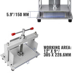 Amocart Manual Paper Press Machine 12x8.6 in for A4 Paper 10cm Thickness Steel Frame Paper Press Machine Papermaking Book Press