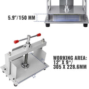 Load image into Gallery viewer, Amocart Manual Paper Press Machine 12x8.6 in for A4 Paper 10cm Thickness Steel Frame Paper Press Machine Papermaking Book Press
