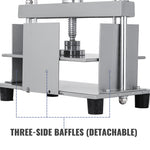 Amocart Manual Paper Press Machine 12x8.6 in for A4 Paper 10cm Thickness Steel Frame Paper Press Machine Papermaking Book Press