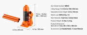 Charger l'image dans la visionneuse de galerie, Amocart 4/6/8 Ton Hydraulic Bottle Jack, Heavy Duty Welded Bottle Jack, for Auto Repair, House Lift and Agricultural Equipment
