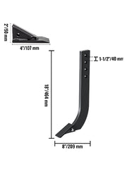Bild in Galerie-Viewer laden, SucceBuy Box Blade Shank Scarifier Shank Ripper Shank with Removable Tapered Teeth and Pins for Replacement Digging Plowing
