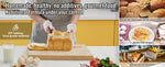Amocart 2/3 LB Bread Maker 15-in-1 Dough Machine Nonstick Ceramic Pan Automatic Bread maker with Gluten Free Setting