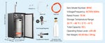 Amocart Beer Kegerator Single Tap Commercial Draft Beer Dispenser for D system W/ Shelves Hold 1 Sixth Keg 2.5lbs CO2 Tank 92L