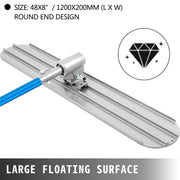 Charger l'image dans la visionneuse de galerie, Amocart Concrete Float 1200x200mm/1200x300mm Finishing Bull Float with 4 Handle Round End Drywall Construction Cement Trowel

