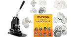 Amocart 25+58MM/32+58MM Badge Maker Machine DIY Button Pin with 500Pcs Free Parts Press Kit Circle Manufacture Button Tool