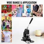 Amocart 25+58MM/32+58MM Badge Maker Machine DIY Button Pin with 500Pcs Free Parts Press Kit Circle Manufacture Button Tool