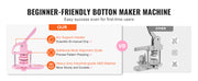 Load image into Gallery viewer, SucceBuy 3-IN-1 Button Maker Button Maker Machine with Panda Magic Book  Ergonomic Arc Handle Punch Press Kit
