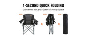 Bild in Galerie-Viewer laden, SucceBuy Outdoor Camping Chair 350lbs High Load Ultralight Folding Chair Portable Beach Hiking Picnic Travel Seat Fishing Tool
