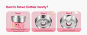 Load image into Gallery viewer, SucceBuy Electric Cotton Candy Machine 1000W Commercial Candy Floss Maker with Stainless Steel Bowl for  Birthday Family Party
