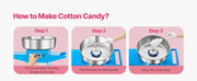 Bild in Galerie-Viewer laden, SucceBuy Electric Cotton Candy Machine with Cart Commercial Candy Floss Maker with 20.5 in Stainless Steel Bowl, Sugar Scoop

