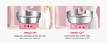 Amocart Electric Cotton Candy Machine Commercial Candy Floss Sugar Maker with 20.5 in Stainless Steel Bowl Sugar Scoop Pink