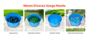 Charger l'image dans la visionneuse de galerie, Amocart Canvas Fish Pond 448.8Gal Above Ground Fish Pond, Foldable PVC Koi Tank with Frame and Drain Valve for Aquaculture Blue
