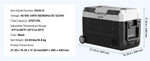 Amocart 35L 45L 55L Portable Foldable Handle Car Refrigerator with Wheel -4°F to 68°F Truck Refrigerator with APP Control Compressor Freezer for Camping Picnics Car Home Traval