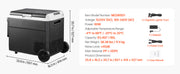 Bild in Galerie-Viewer laden, SucceBuy 12 Volt Car Refrigerator 60L/78L Car Fridge Portable Electric Cooler with Wheels and Handle for Outdoor Camping Travel
