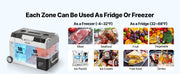 Load image into Gallery viewer, SucceBuy 35L 45L 55L Portable Foldable Handle Car Refrigerator with Wheel -4°F to 68°F Truck Refrigerator with APP Control Compressor Freezer for Camping Picnics Car Home Traval
