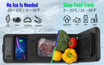 Amocart 8L Car RefrigeratorCar Armrest Refrigerator Fridge 8L Single Zone Freezer -4℉-68℉ Adjustable Range 12/24V DC and Cooler