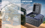 Amocart 8L to 75L Car Refrigerator Fridge Portable Icebox Single&Dual Zone w/Blue Tooth Temp Adjustable for Outdoor Camping RV