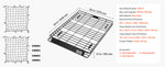 Amocart Roof Rack Basket 64x39x4.1" Universal Rooftop Cargo Carrier Anti-Rust Alloy Steel Car Top Luggage Holder for SUV Truck