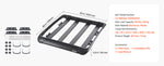 Amocart Roof Rack Cargo Carrier 48x40x5.6“ Universal Rooftop Cargo Basket Car Top Luggage Holder Anti-Rust Alloy Steel for Car