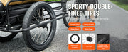 Load image into Gallery viewer, Amocart 275 lbs Bike Cargo Trailer Bicycle Wagon Cart Foldable Compact Storage with Universal Hitch 20" Wheels fits Most Bike
