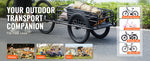 Amocart 275 lbs Bike Cargo Trailer Bicycle Wagon Cart Foldable Compact Storage with Universal Hitch 20" Wheels fits Most Bike