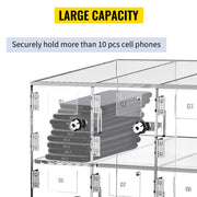 Bild in Galerie-Viewer laden, Amocart Cell Phone Storage Locker 10/20 Slots Acrylic Material w/ Door Locks &amp;Keys Wall-Mounted Cabinet Pocket Office Classroom

