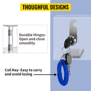 Bild in Galerie-Viewer laden, Amocart Cell Phone Storage Locker 10/20 Slots Acrylic Material w/ Door Locks &amp;Keys Wall-Mounted Cabinet Pocket Office Classroom
