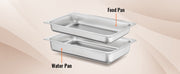 Load image into Gallery viewer, SucceBuy 8QT Rectangle Chafing Dish 2/4/6 Packs w/ Full Size Pans Buffet Catering Warmer Server Folding Stand Fuel Holder Tray
