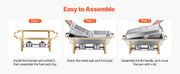 Load image into Gallery viewer, Amocart 8 Qt 4 Pack Chafing Dish Buffet Set Stainless Steel Chafer with 2 Full Size and 4 Half Size Pans Catering Warmer Server
