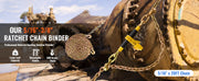 Load image into Gallery viewer, Amocart 7100 lbs Ratchet Chain Binder Heavy Duty Secure Load with Anti-skid Handle Tie Down Hauling for Flatbed Truck Trailer
