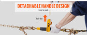 Load image into Gallery viewer, Amocart Heavy Ratchet Chain Binder Tie Down Hauling Load Strap with Detachable Hook Antiskid Handle for Flatbed Truck Trailer
