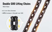 Charger l'image dans la visionneuse de galerie, Amocart 2200Lbs Electric Chain Hoist 11 ft/min Single Phase Overhead Crane with G80 Chain Wired Control for Garage Lifting
