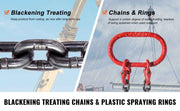 Load image into Gallery viewer, SucceBuy 3T 5ft Lifting Sling Chain 5/16 inch G80 Lifting Chains with 2 Leg Grab Hooks for Engine Hoist Engine Lift Chain
