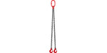 SucceBuy 5FT 8800lbs Lifting Chain Sling Double Leg with Grab Hooks G80 Mn-steel Sling Chain for Engine Hoist Heavy Duty Moving
