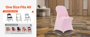 Charger l'image dans la visionneuse de galerie, SucceBuy 50 Pcs Pink Chair Covers Polyester Spandex Chair Cover Stretch Slipcovers Flat-Front Chair Covers for Wedding Party
