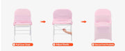 Charger l'image dans la visionneuse de galerie, SucceBuy 50 Pcs Pink Chair Covers Polyester Spandex Chair Cover Stretch Slipcovers Flat-Front Chair Covers for Wedding Party
