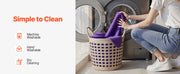Load image into Gallery viewer, Amocart 50 Pcs Purple Chair Covers Polyester Spandex Chair Cover Stretch Slipcovers for Wedding Party Flat-Front Chair Covers
