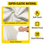 Amocart 100Pcs Wedding Chair Covers Stretch Polyester Spandex Slipcover Folding Flat Front Chair Covers for Hotel Dining Party