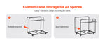 Amocart 400 LBS Folding Chair Rack Cart with Swivel Casters fit 5 Tables+14 Chairs Storage Dolly Chair Holder for Party Hotel