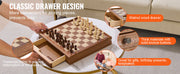Load image into Gallery viewer, Amocart Solid Wood Chess Set  2-IN-1 Chess Checkers Game Set Chess Board Games for Adults Kids Tournament Professional Beginner
