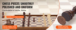 SucceBuy Solid Wood Chess Set  2-IN-1 Chess Checkers Game Set Chess Board Games for Adults Kids Tournament Professional Beginner