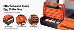 SucceBuy Chicken Nesting Boxes Metal Egg Laying Boxes with Protective Collection Lids Roll Out Nesting Box Easy Assemble for Hen