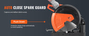 Load image into Gallery viewer, SucceBuy 2800W Chop Saw 14"/355mm Blade Diameter Cut Off Saw 1200RPM Steel Cutting Machine 0-45° Adjustable Dry Cut Chop Saw
