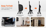 Amocart 36L 110Lbs Grocery Cart Folding Shopping Cart Hand-pulled Trolley Household Portable Storage Stair Climbing Handcart