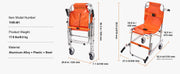 Bild in Galerie-Viewer laden, Amocart 350lbs EMS Stair Climbing Chair Foldable Stair Wheelchair Ambulance Firefighter Evacuation Use for Elderly Disabled
