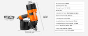 Bild in Galerie-Viewer laden, SucceBuy Coil Siding Nailer CN65 CN55 CN70 CN83 CN90 Pneumatic Siding Nail Gun Pallet Making Coil Nailer 70-120PSI Air Nailer
