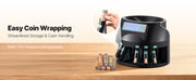 Load image into Gallery viewer, SucceBuy 230/300 Coins/Min USD Coin Sorter Wrapper Professional Electric Automatic Machine LED Display for School Shop Bank Home
