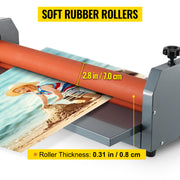 Load image into Gallery viewer, Amocart 39.3"x0.71" Manual Cold Roll Laminator Machine Document Plasticizer Fits for Poster Painting Photo Book Cover A3 A4
