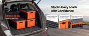 Load image into Gallery viewer, SucceBuy 45L 3Packs Plastic Collapsible Storage Bins with Lids Stackable Folding Storage Crates Baskets for Home Organizing
